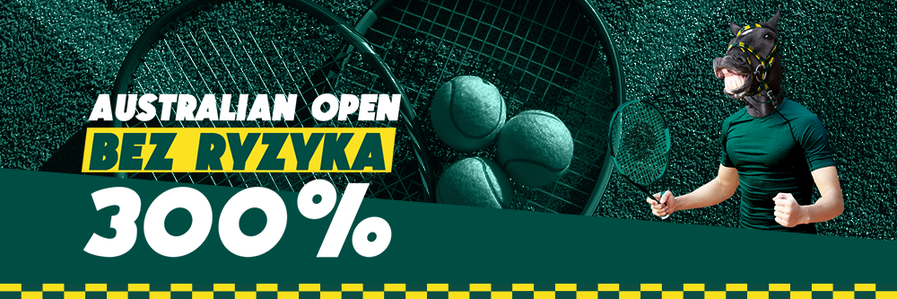 Australian Open bez ryzyka w firmie Betfan. Nawet 300% zwrotu!