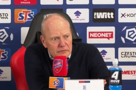 Trener Lecha Poznań zwrócił się do piłkarza Rakowa. "Jest nam bardzo przykro"