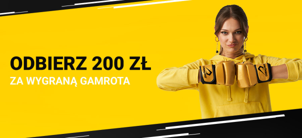 Fortuna bonus 200 zł na wygraną Gamrota z Dariushem