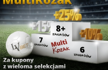 Dodatkowy zysk 25% do wygranych w LV BET!