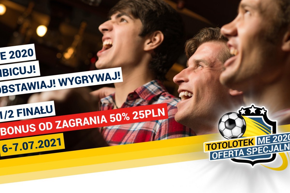 Półfinały EURO 2020 z promocją od Totolotka! 25 PLN w grze! 