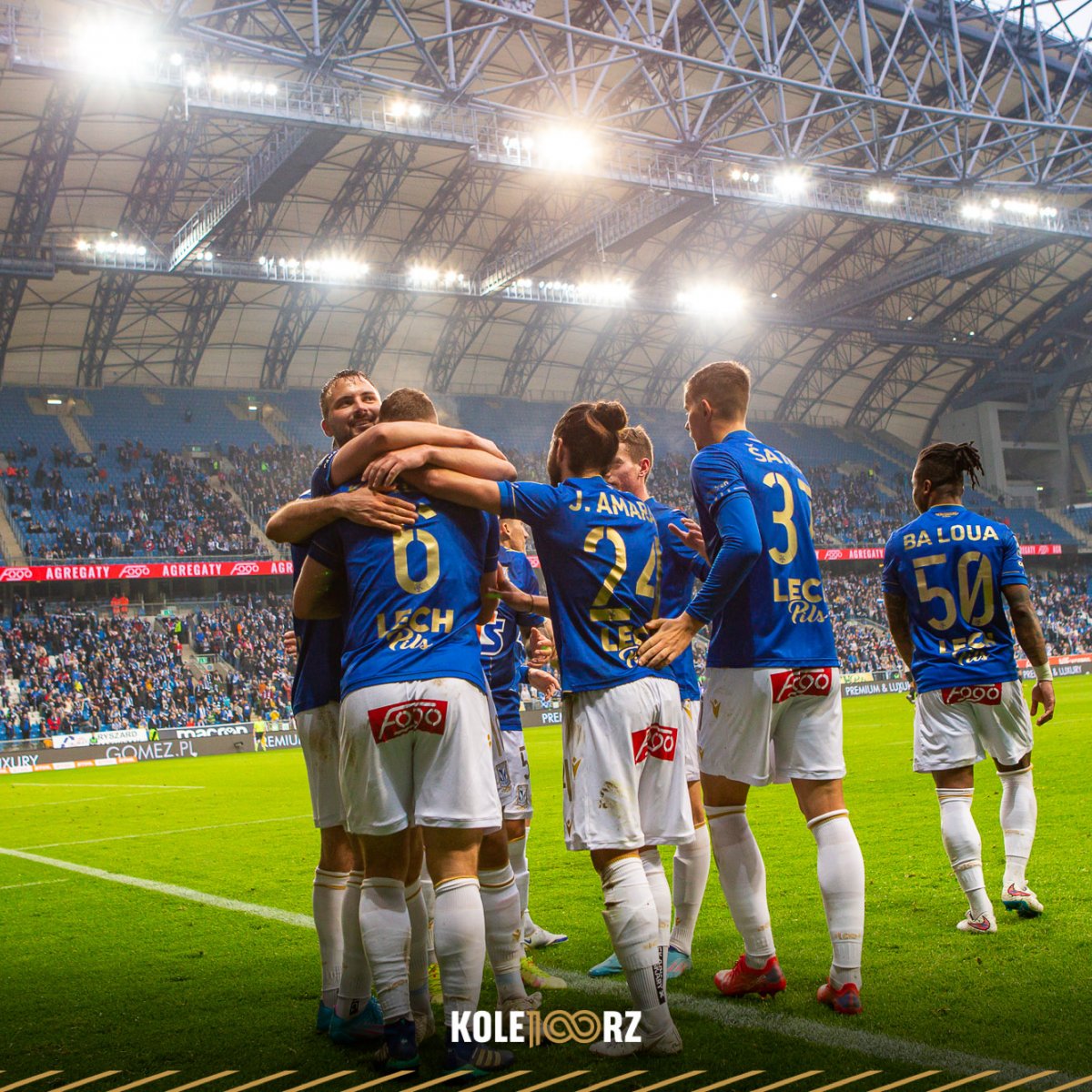 PKO Ekstraklasa: Lech pewnie pokonał Górnik Łęczna (Wideo)