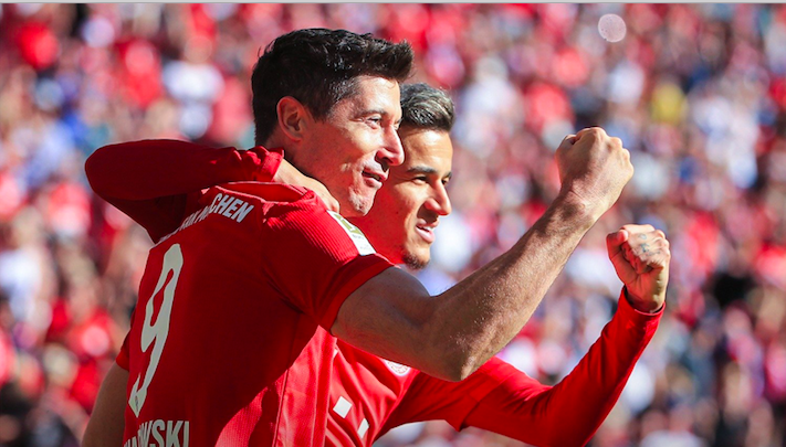 Robert Lewandowski nie do zatrzymania! Kolejne dwa gole Polaka (wideo)