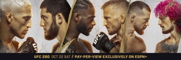 UFC 280 typy bukmacherskie, zakłady i kursy