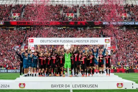 Bundesliga: Bayer kończy sezon bez porażki, a Bayern na trzecim miejscu [WIDEO]