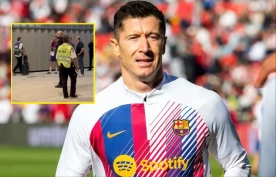 Nietypowy problem Lewandowskiego po meczu z Valencią. Autokar odjechał [WIDEO]