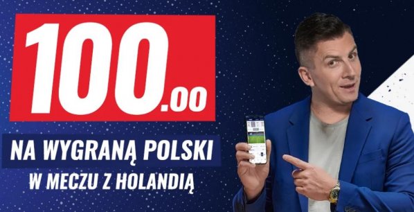 ETOTO Bonus: Kurs 100.00 na wygraną Polski z Holandią