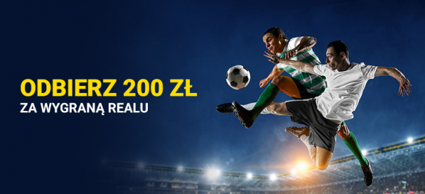 Fortuna Bonus 200 PLN za wygraną Realu Madryt z Celtikiem