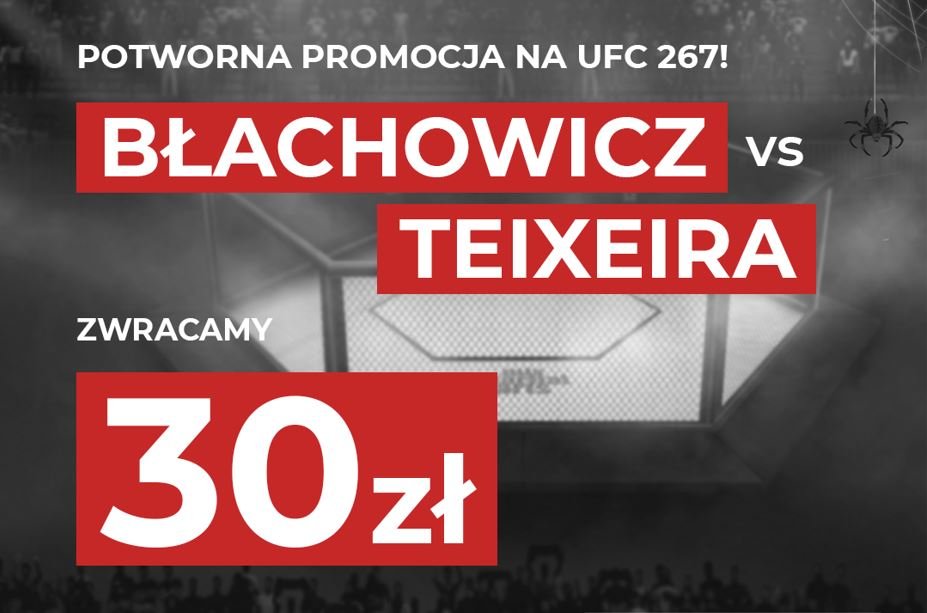 Fuksiarz Bonus. UFC 267: Postaw zwycięstwo Błachowicza i zgarnij 30 zł w razie jego przegranej