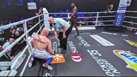 Gala Knockout Boxing Night: Brutalna weryfikacja Łukasza Różańskiego, Polak błyskawicznie przegrywa [WIDEO]