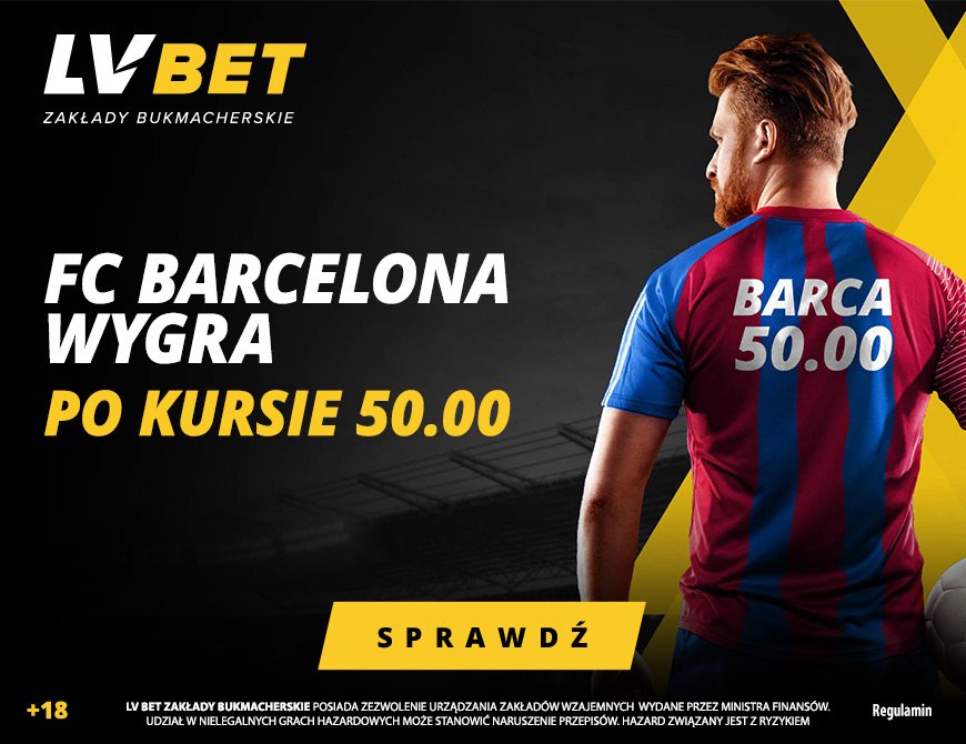 LVBET bonus: Eintracht - Barcelona. Postaw na Barcę po kursie 50.00!