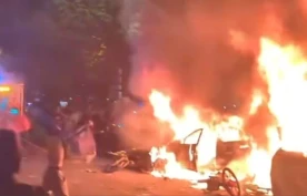 Francja w ogniu po meczu PSG - Inter Mediolan. Przerażające sceny [WIDEO]