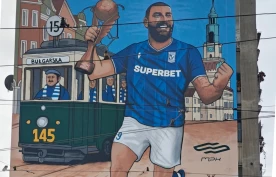 Mikael Ishak doczekał się muralu! Lech Poznań oddaje hołd swojemu liderowi [WYPOWIEDZI, WIDEO]