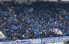 Kibice Lecha Poznań na hitowym meczu z Zagłębiem Lubin. To ich największy wyjazd w tym sezonie