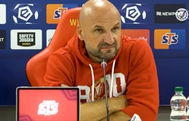 Trener Widzewa przeprosił kibiców po porażce z Pogonią Szczecin