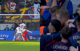 Widzew Łódź z 13 porażką w PKO BP Ekstraklasy! Trzecia wygrana z rzędu Pogoni Szczecin i czerwona kartka [WIDEO]