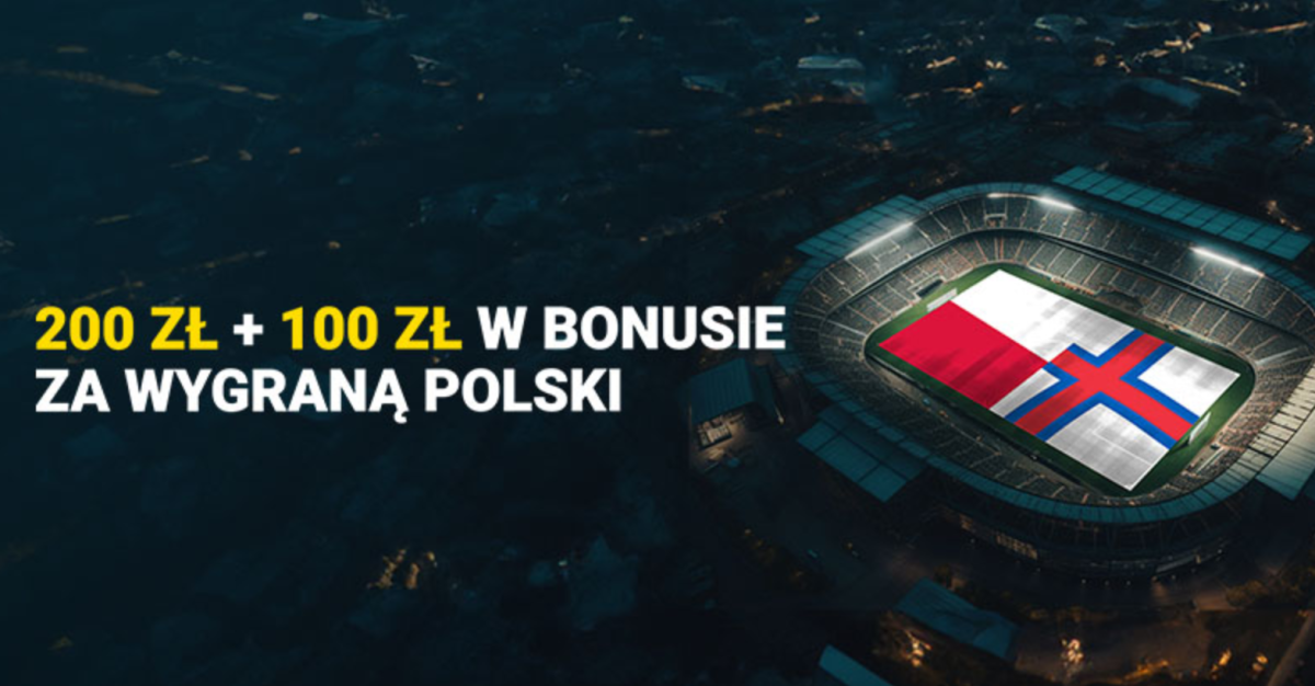 Fortuna bonus: 300 zł za wygraną Polski z Wyspami Owczymi