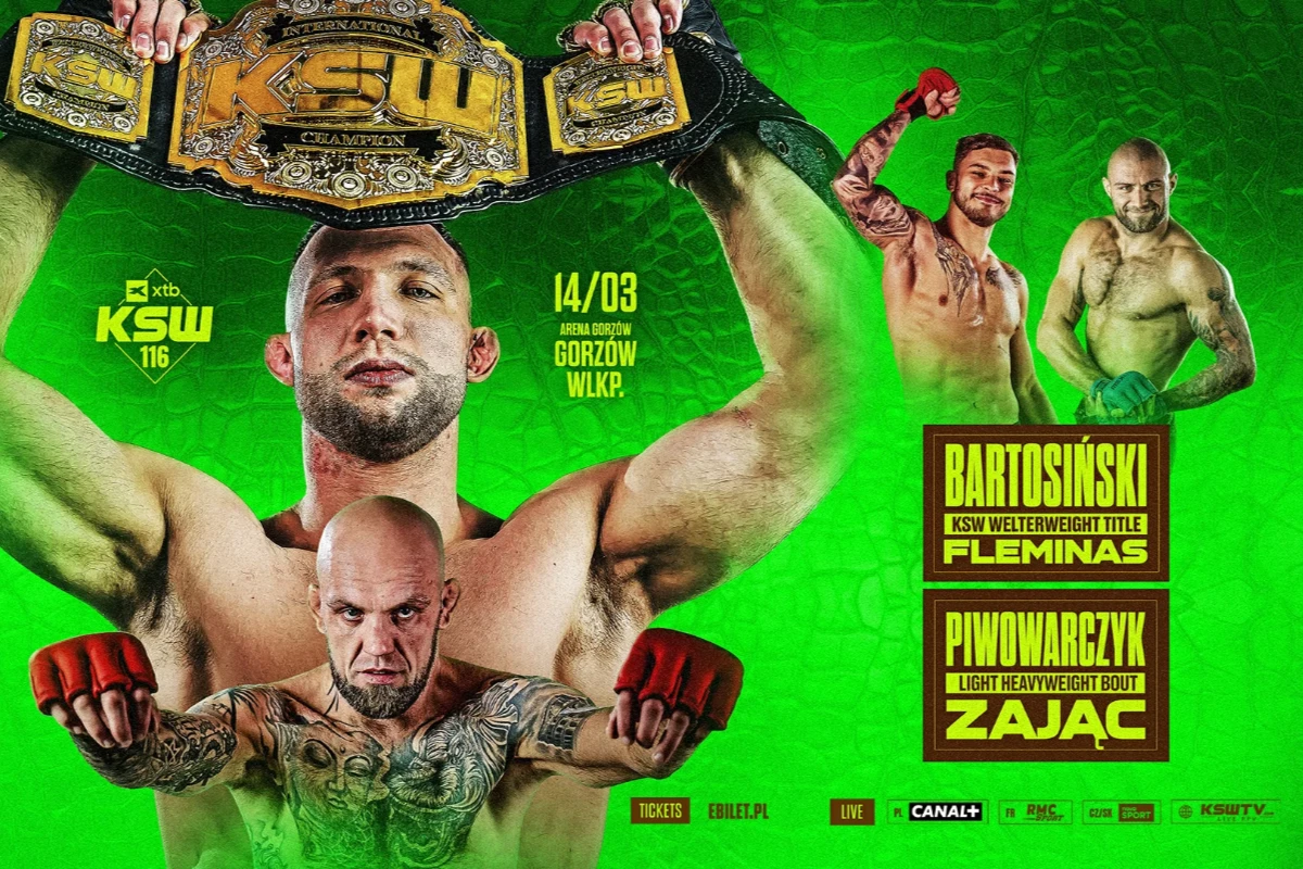 KSW 116 gdzie oglądać? Transmisja TV, stream online za darmo