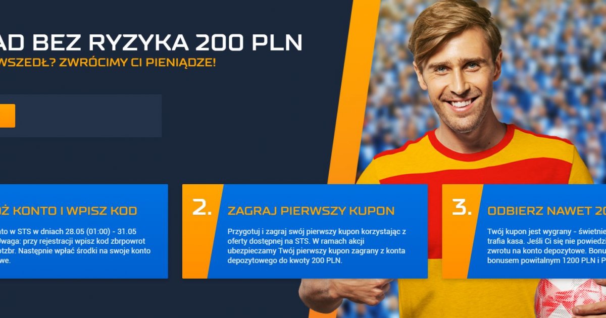 Ekstraklasa Bonusy. Extra Bonus 200 PLN od STS na mecze Ekstraklasy