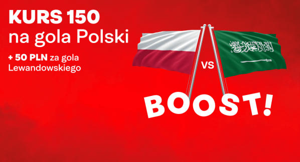 Superbet bonus MŚ 2022: Kurs 150 na gola Polski z Arabią i 50 PLN za gola Lewego