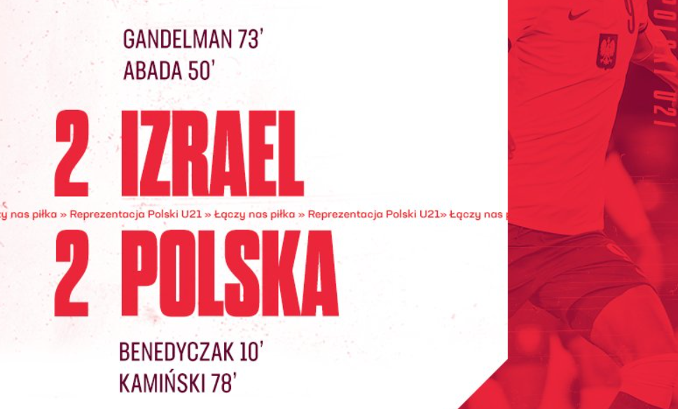 Utrudniona sytuacja młodzieżówki. Remis z Izraelem