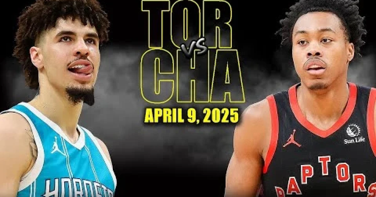 Toronto Raptors - Charlotte Hornets skrót meczu (10.04.2025)