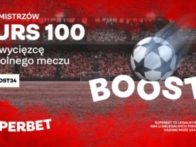 Bonus Superbet: Kurs 100 na zwycięzcę dowolnego meczu Ligi Mistrzów