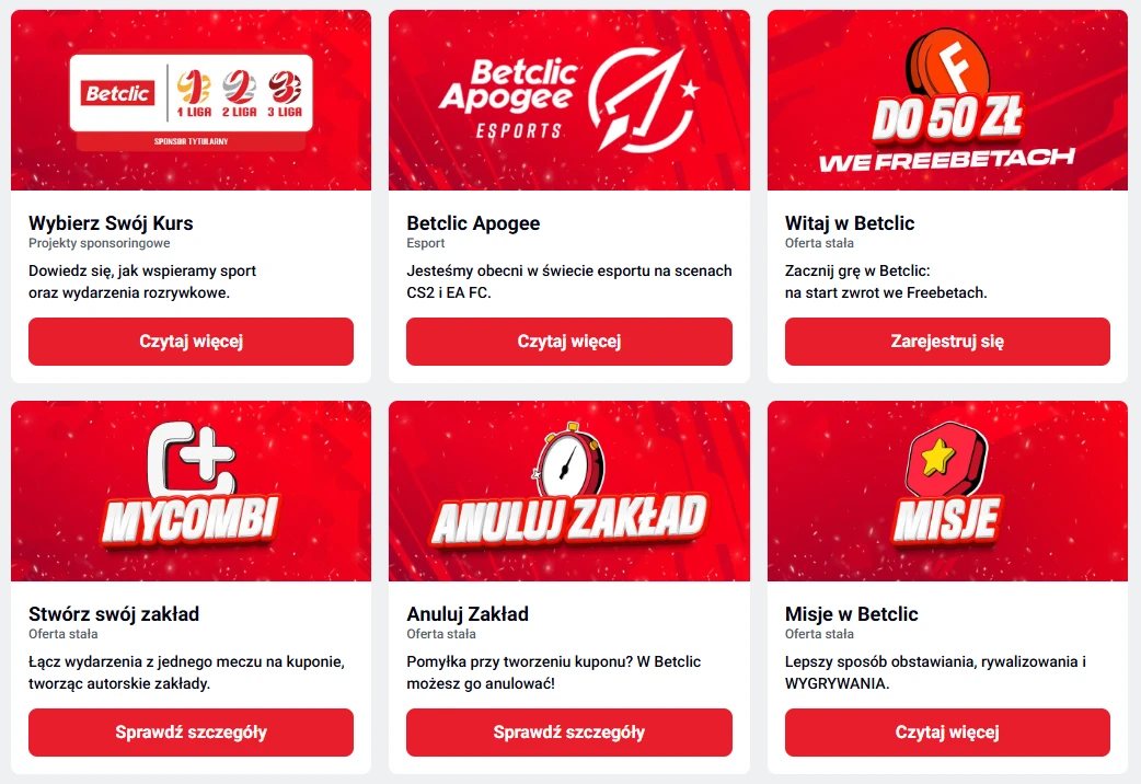 Promocje i bonusy Betclic z kodem promocyjnym cz. 2